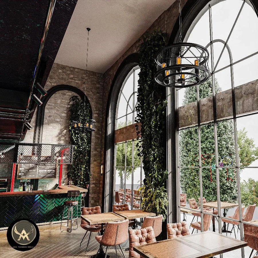 Yeşil Bar & Endüstriyel Kafe — 2. görünüm