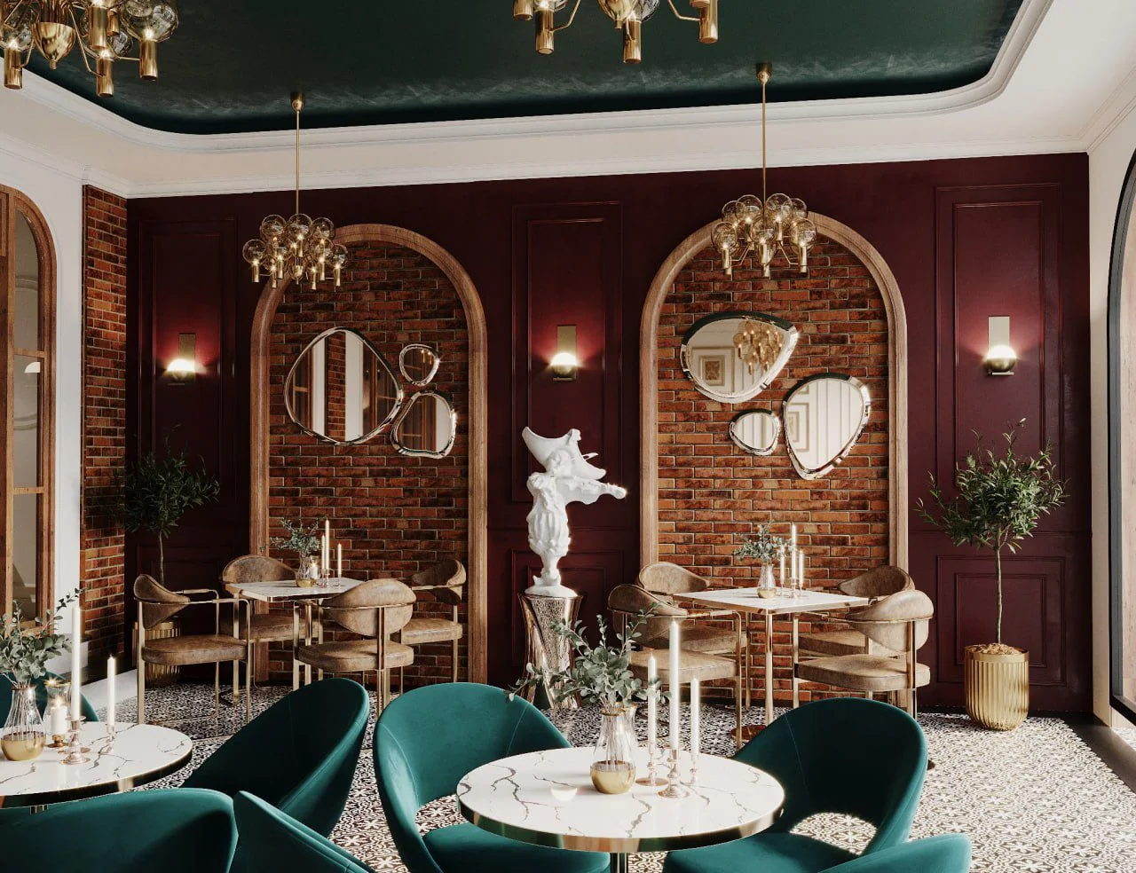 Kafe & Restoran Tasarım Serisi — 3. görünüm